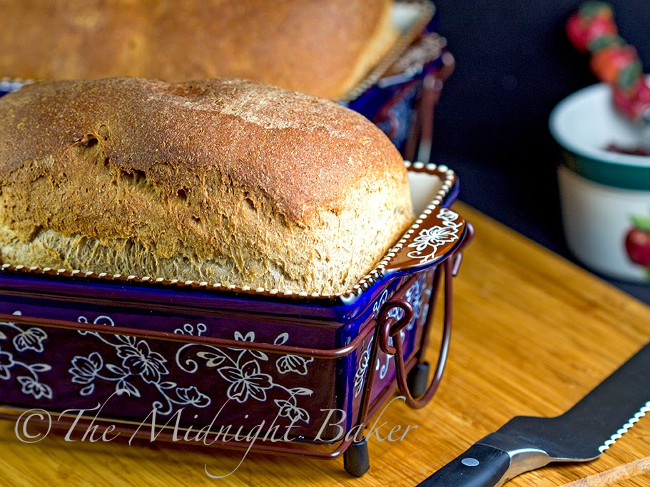 Honey Wheat Bread - The Midnight Baker