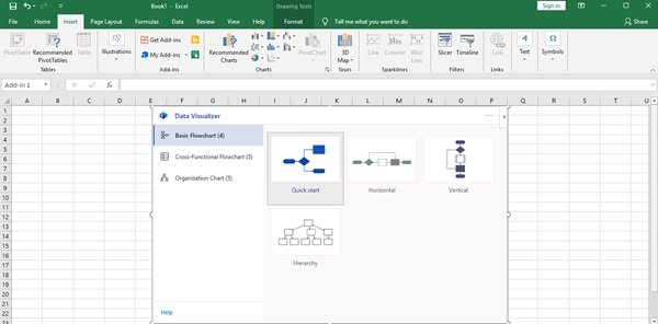 Componente aggiuntivo visualizzatore di dati per Excel