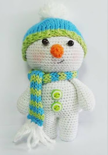 PATRON GRATIS MUÑECO DE NIEVE AMIGURUMI 353471