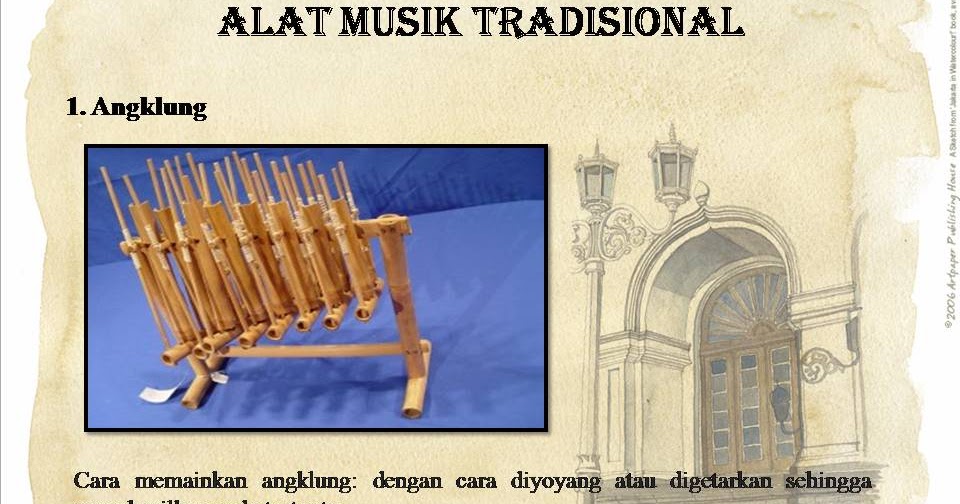 Sekripsi Ku CONTOH ALAT MUSIK TRADISIONAL DAN PENGERTIANNYA