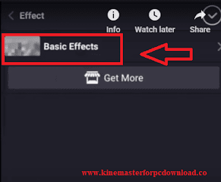 Click Basic Effects Button Click Basic Effects Button