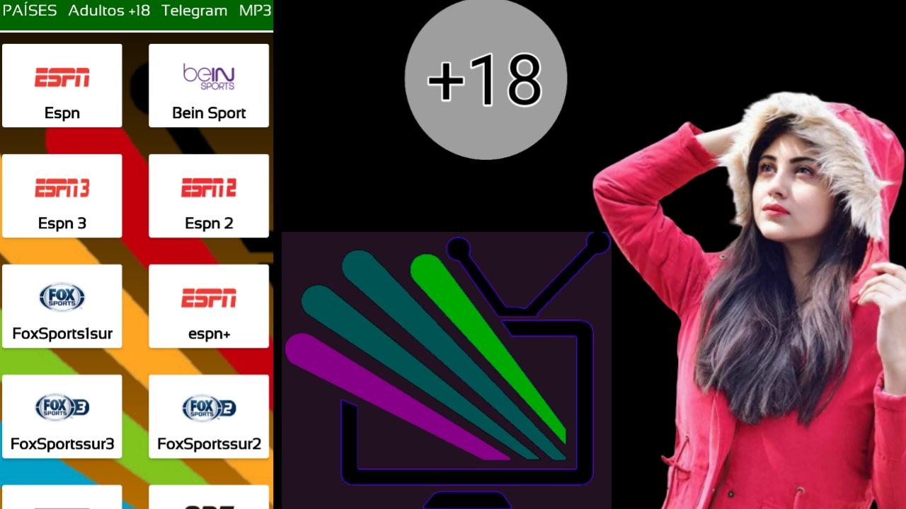 عملاق لاتيني جديد لمشاهدة قنوات الكبار وقنوات لاتينية مشفرة ومجانيه مجانا