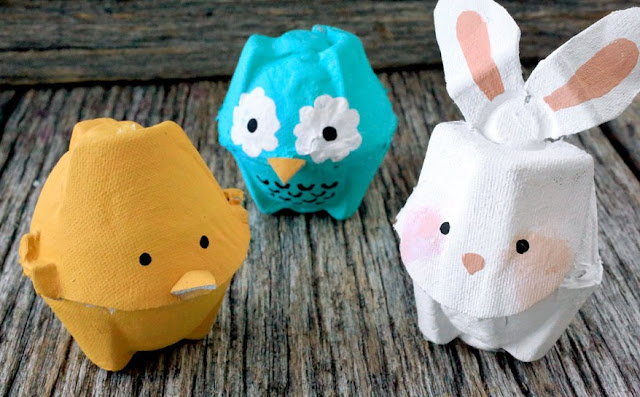 egg carton animal craft design ideas