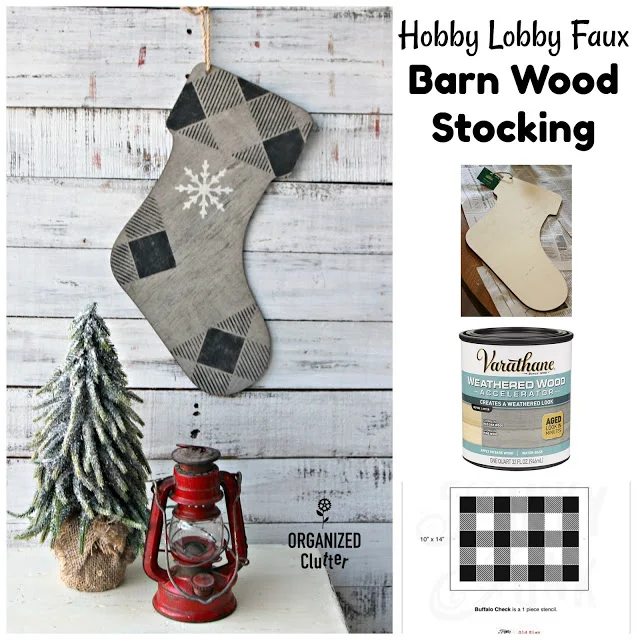 Decorating a Hobby Lobby Wooden Christmas Tree Cutout Organized Clutter