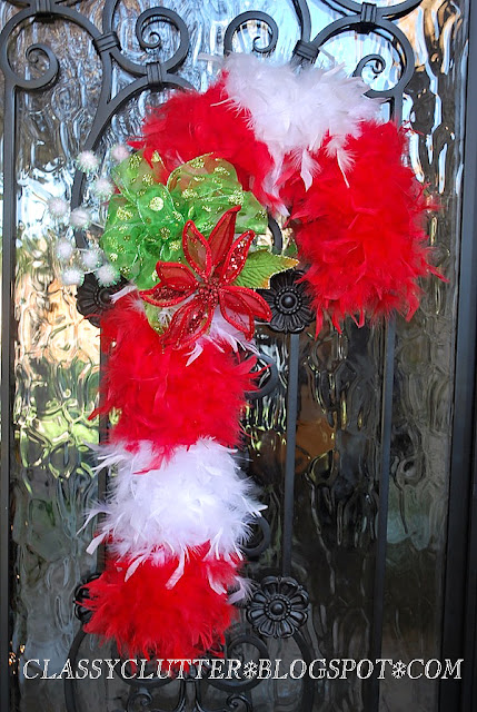 candy cane wreath