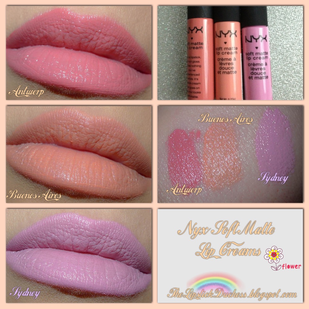 The Lipstick Duchess: NYX Soft Matte Lip Creams Review and ...