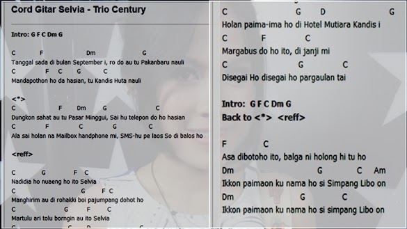 Chord Lagu Batak Selvia Chord Lagu Batak Selvia
