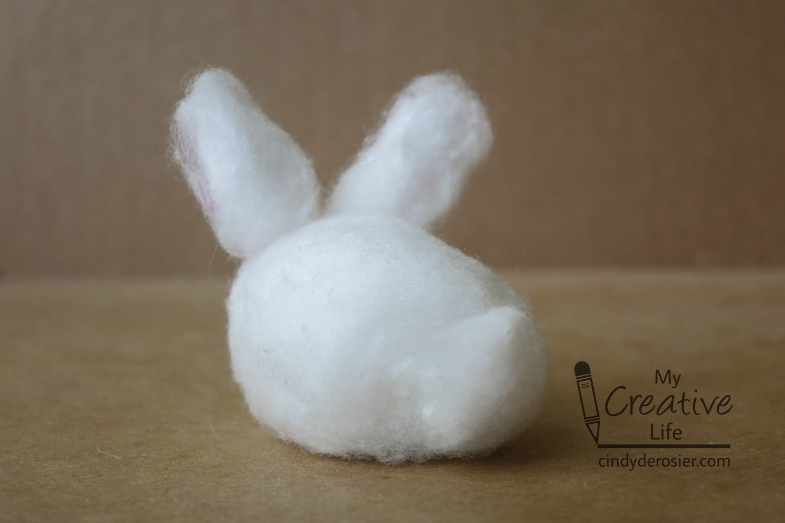 Cindy deRosier My Creative Life Bunny Week, Day 2 Cotton Ball Bunny