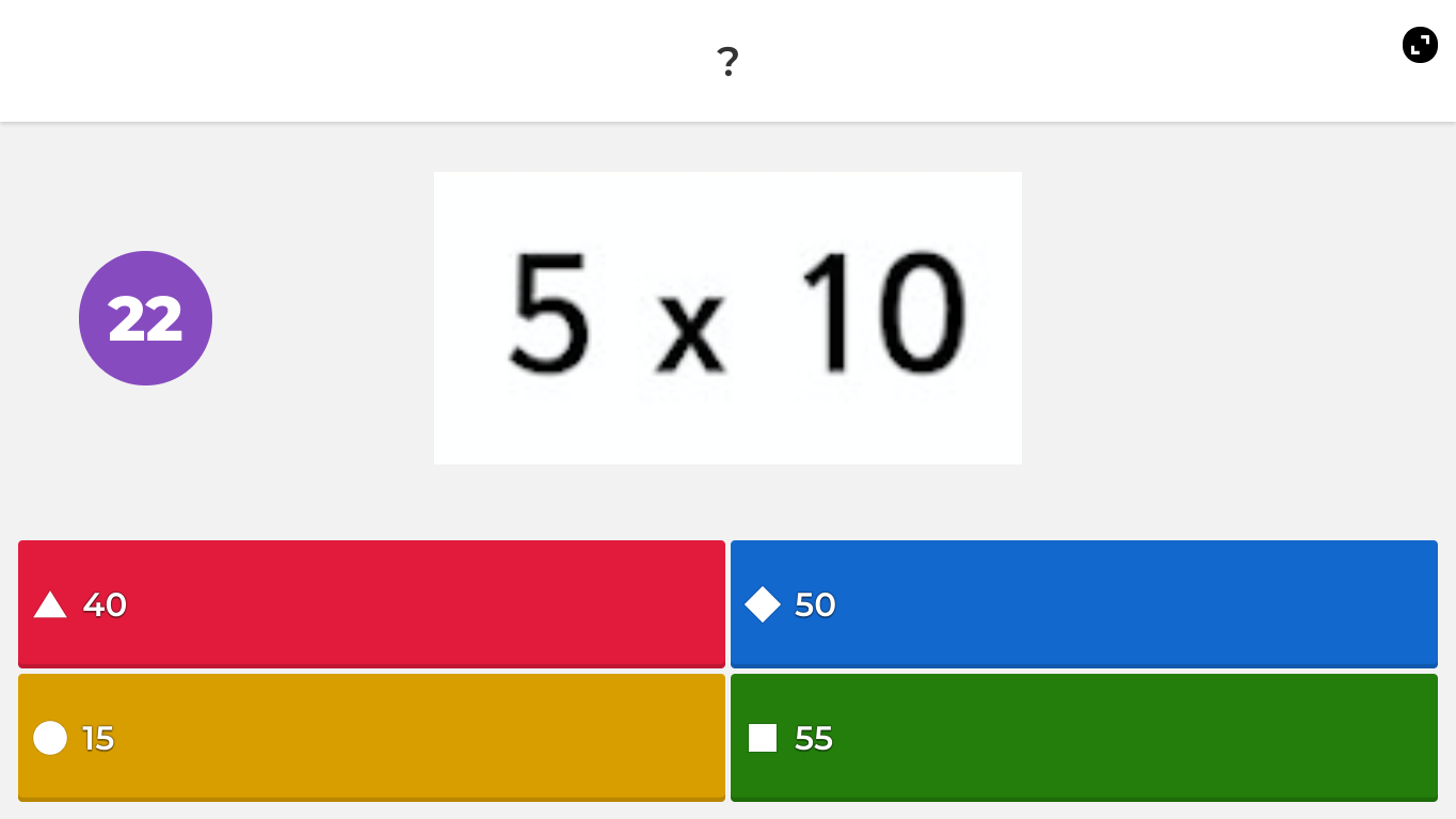 Ejemplo de Kahoot. Tablas de Multiplicar. YouTube