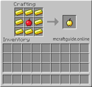 how to make golden apple in minecraft
