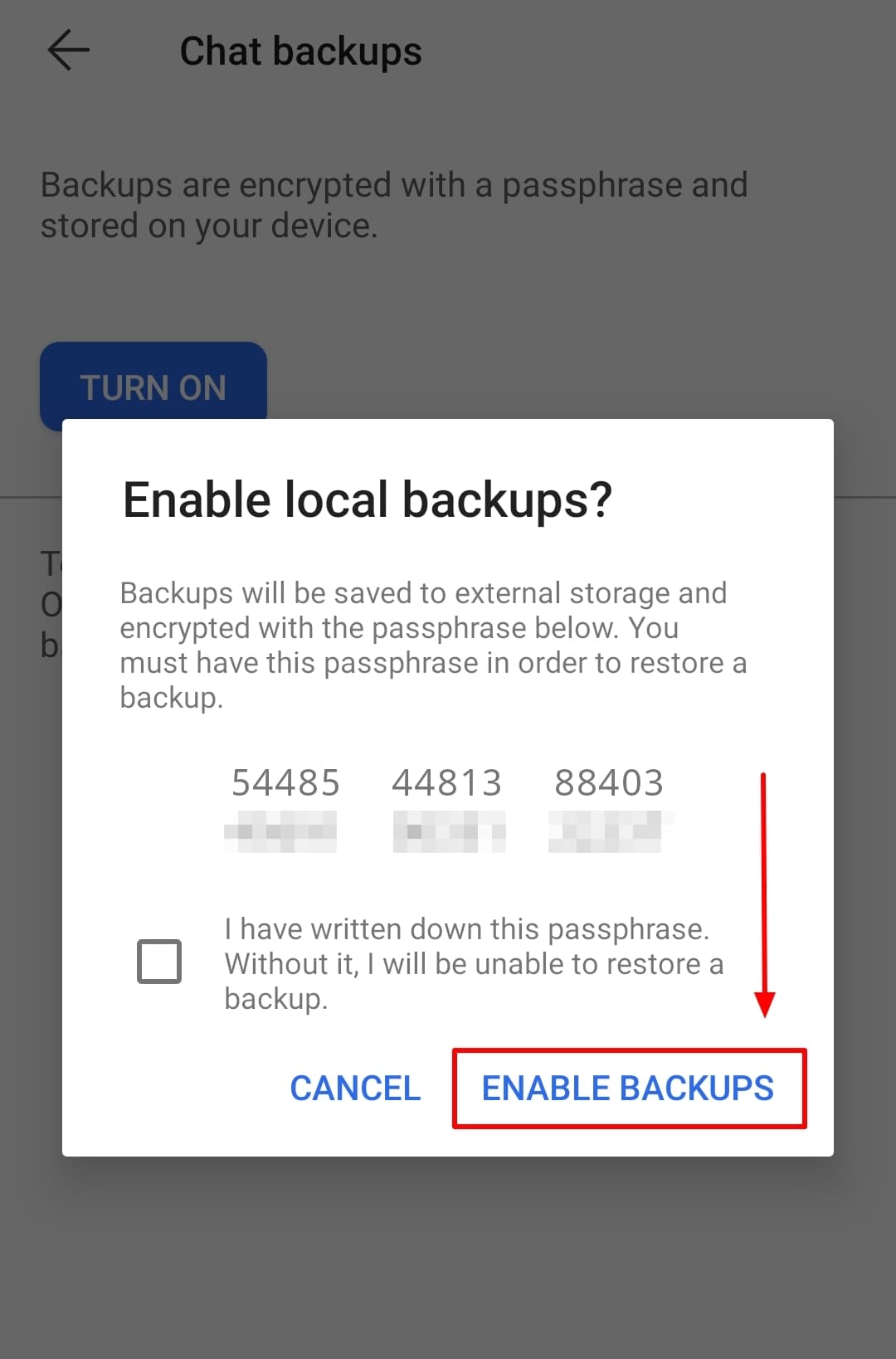 How to backup Signal messages?