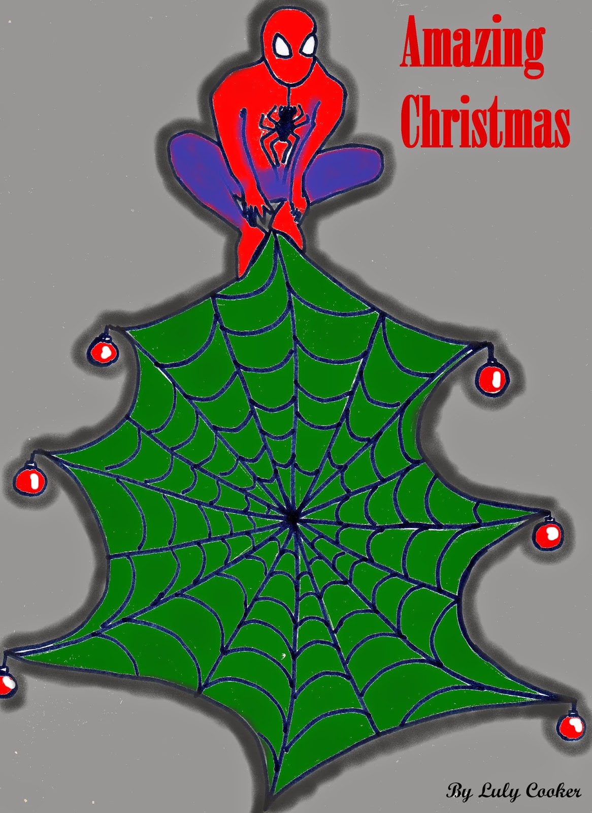 Cuillère, aiguille et scie sauteuse: Carte de vœux de Noël Spider-man Cuillère, aiguille et scie sauteuse: Carte de vœux de Noël Spider-man