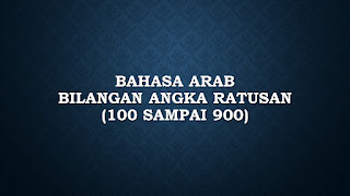 bahasa arab bilangan angka ratusan