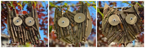 Twig Owl Craft - Forest School Nature Craft Ideas