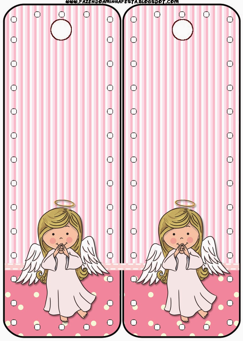 Angelita: Imprimibles y Fondos Gratis para Fiestas. Para marcapáginas.