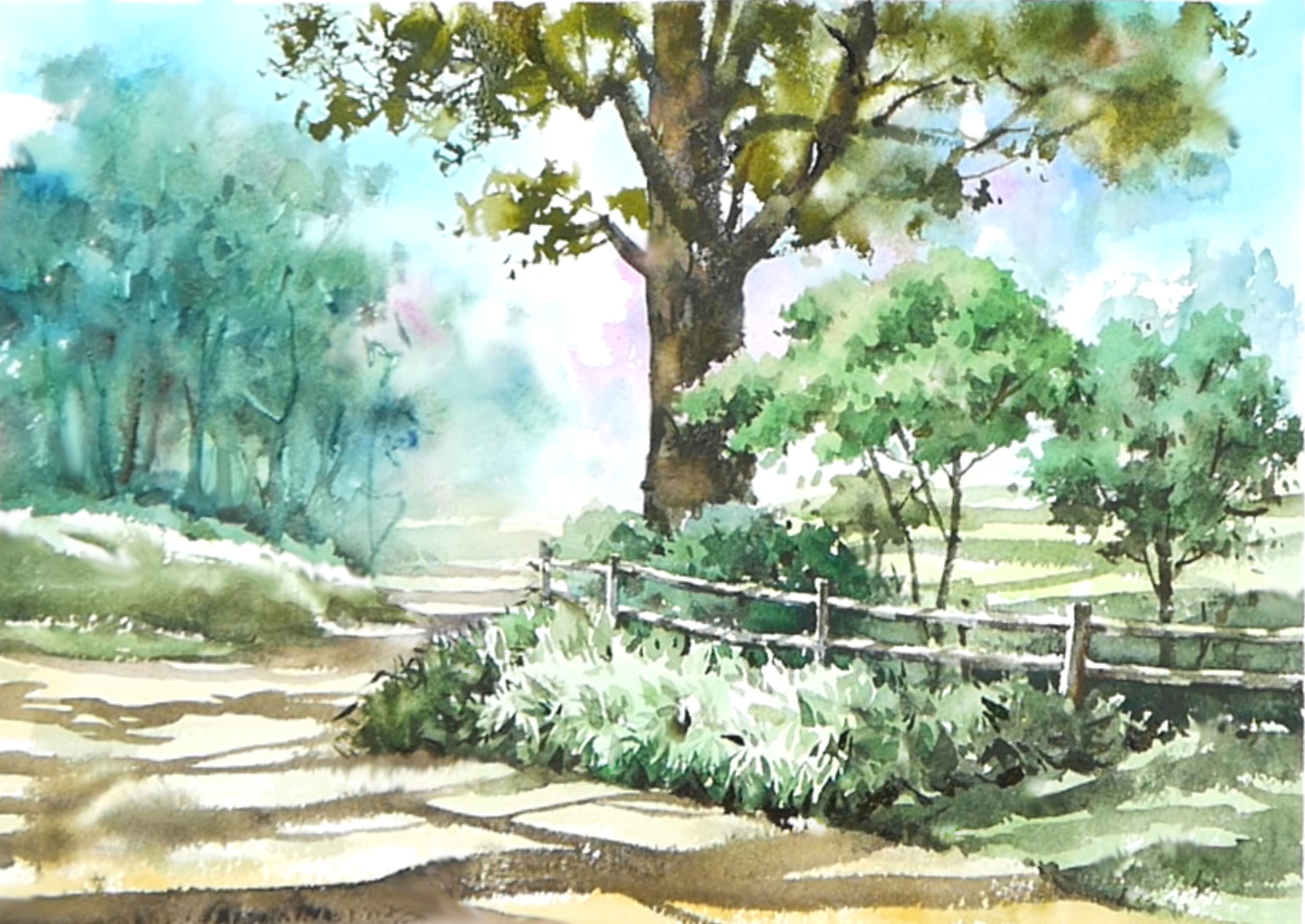 Парк акварель Парк акварель