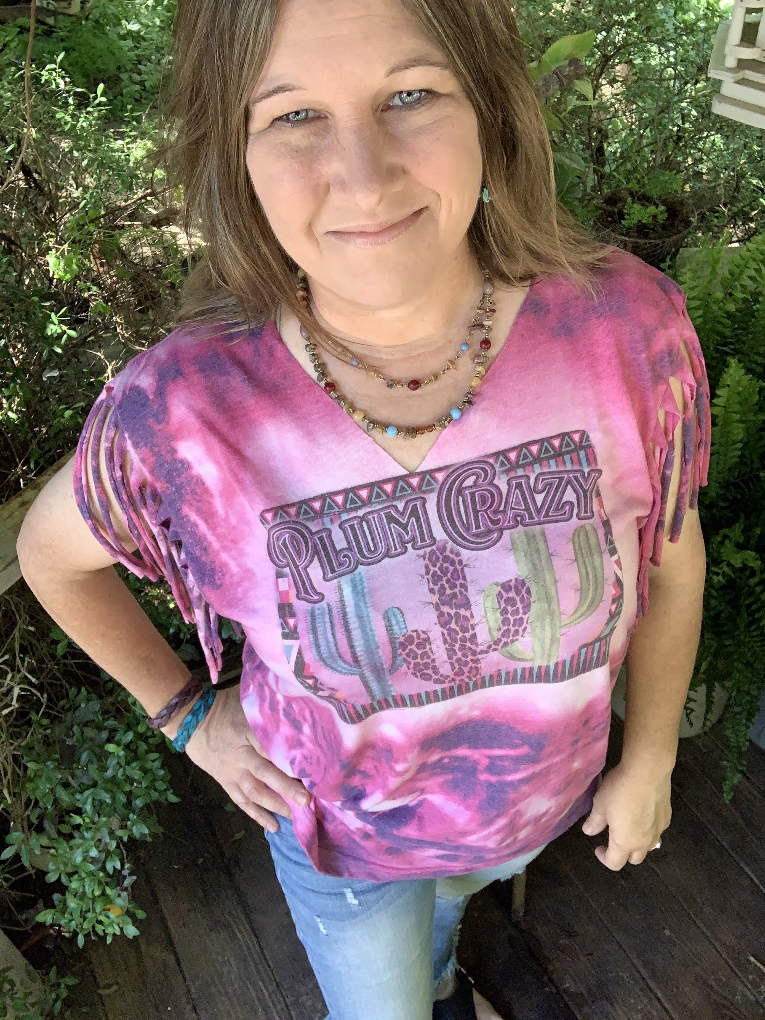 GypsyFarmGirl How to Create a V neck Tee Shirt with Fringe Sleeves