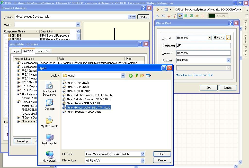Technologination: Tutorial Desain PCB dengan Protel DXP 2004 (make own ...