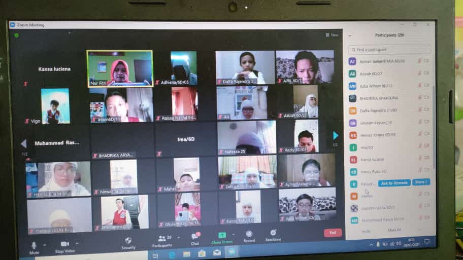 Ujian Ismuba Diawasi Zoom Sd Muhammadiyah 1 Surakarta