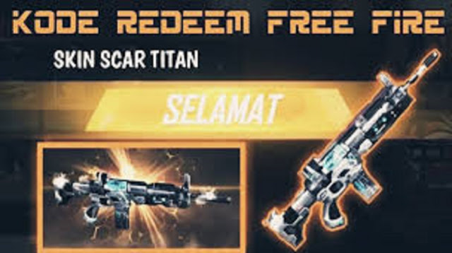  Satu senjata senapan serbu yang mempunyai karakter tampilan galaxy Kode Redeem Scar Titan 2022