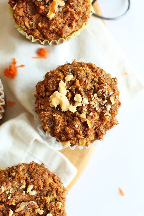 1Bowl Carrot Apple Muffins (Vegan + GF) Healthy Food Diet Family