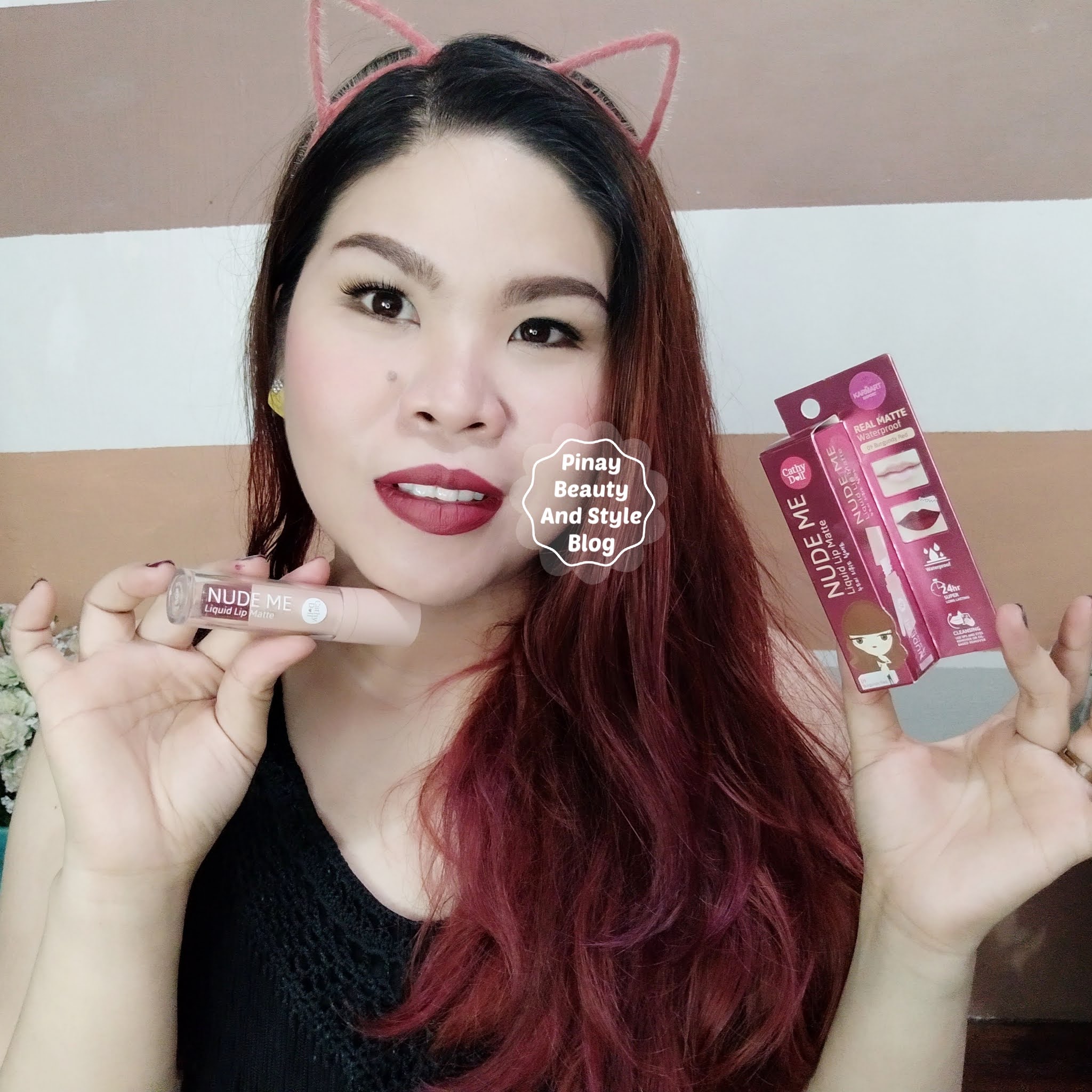 REVIEW Cathy Doll Nude Me Liquid Lipstick Swatches Long Lasting Matte