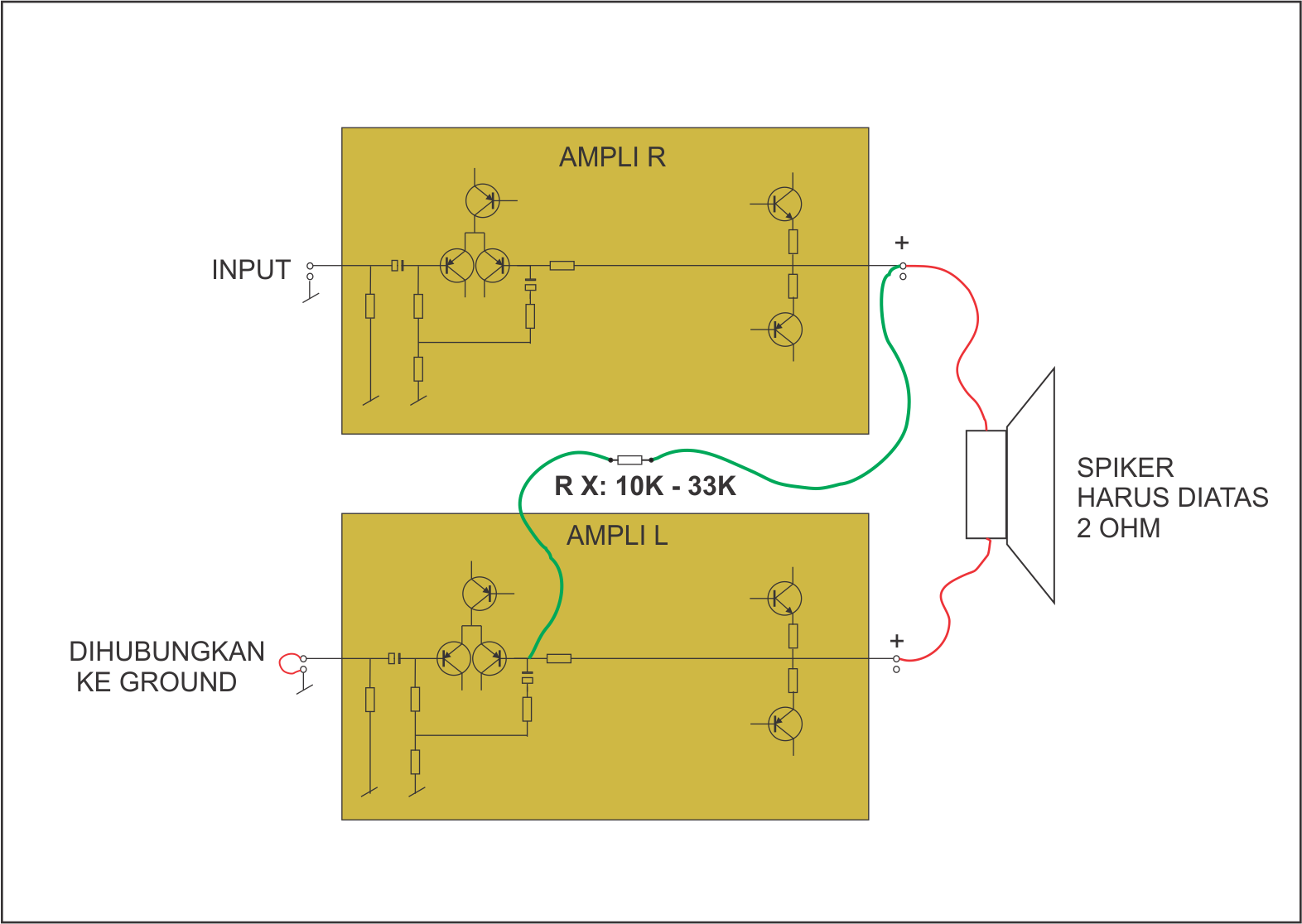 MEMBUAT BTL OCL 150W DENGAN 1 RESISTOR