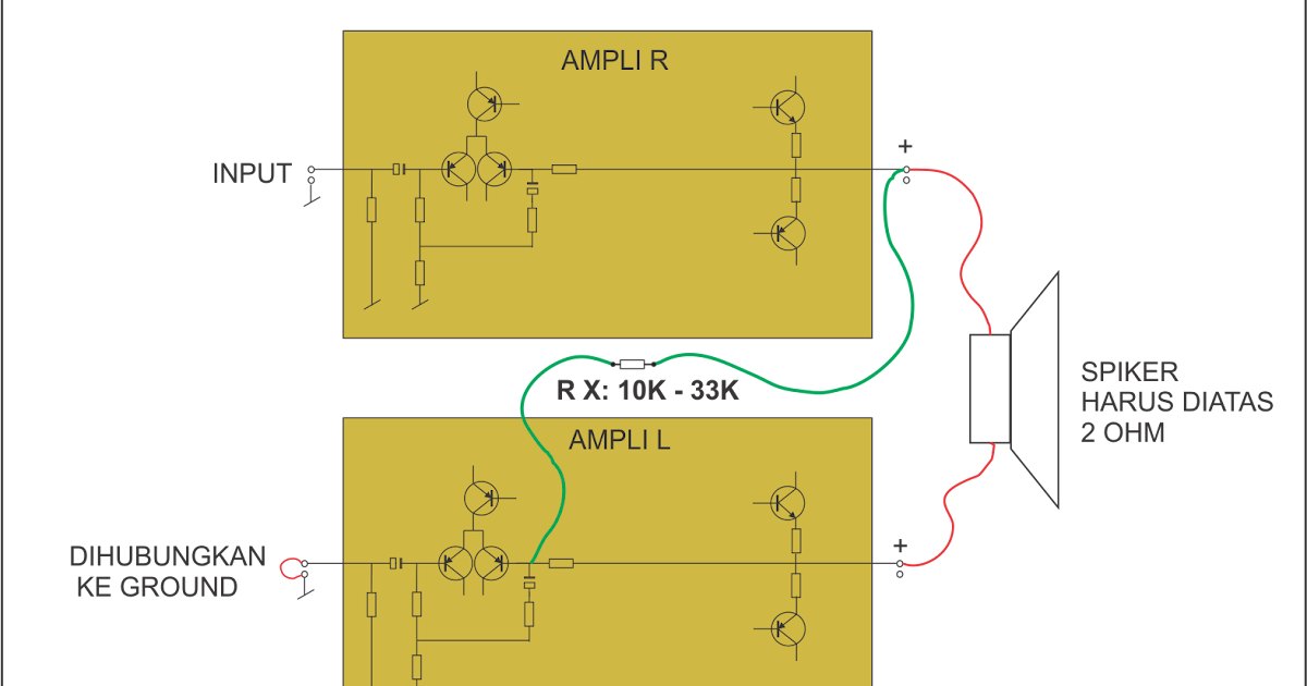 MEMBUAT BTL OCL 150W DENGAN 1 RESISTOR