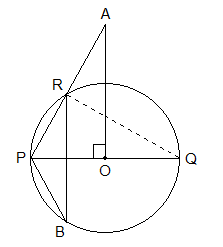 PQ is the diameter of a circle with centre at O and AP⊥PQ PQ is the diameter of a circle with centre at O and AP⊥PQ