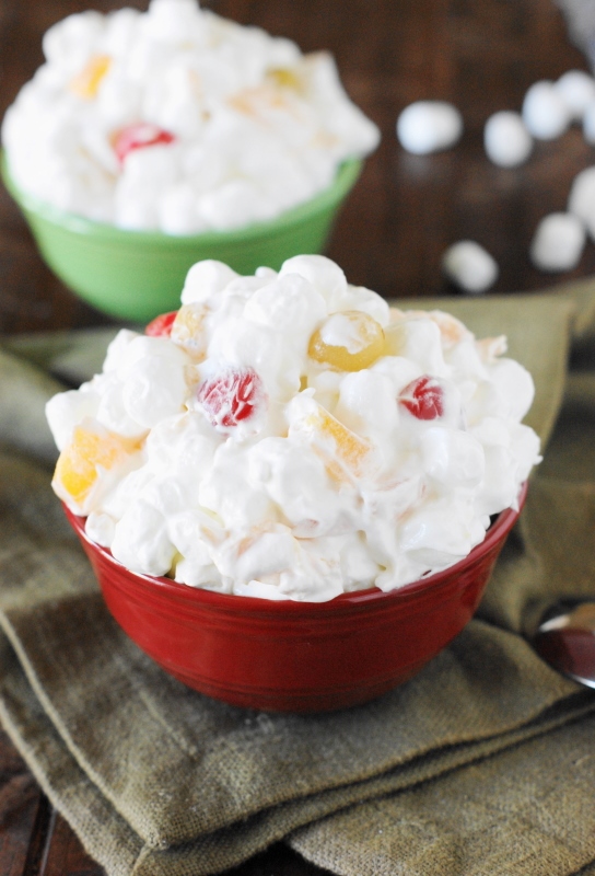 Fruit Cocktail Fluff {a.k.a. Easy Ambrosia Salad} The Kitchen is My