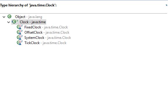 Java Clock Class Implementing Hierarchy Classes