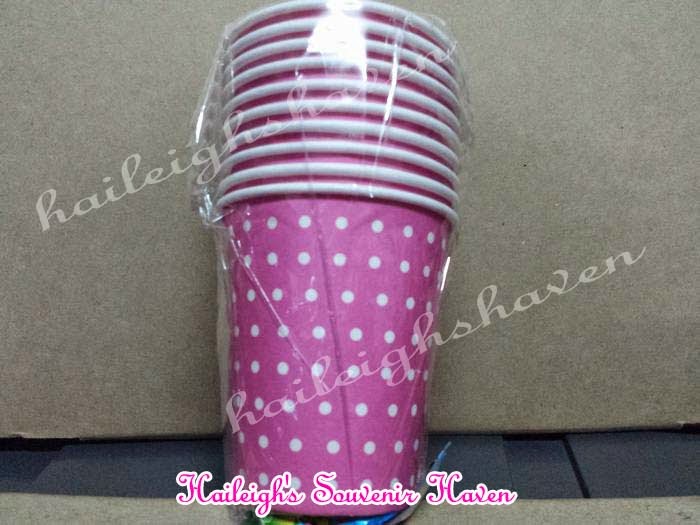FAVORS AND PRINTS PH (Haileigh's Souvenir Haven): PAPER CUPS (POLKA DOT)
