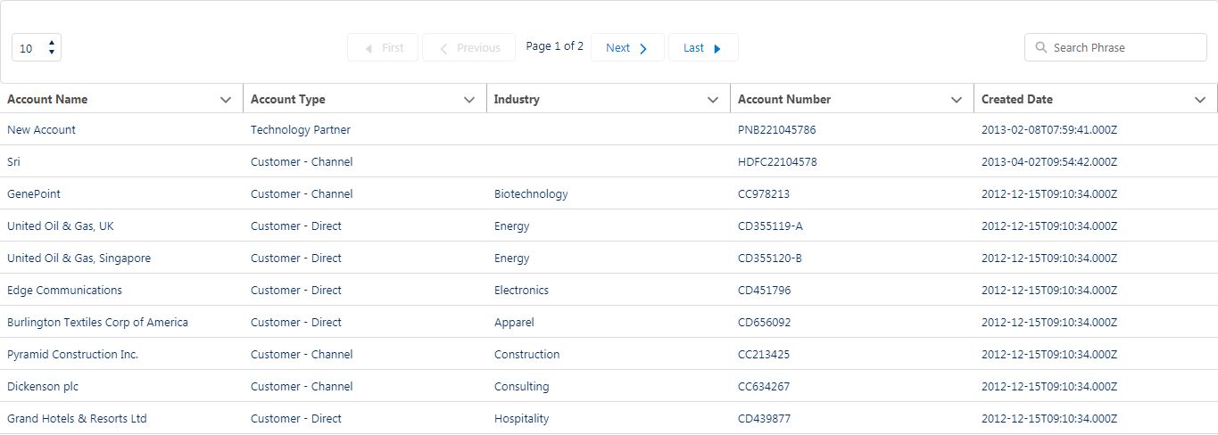 Client Side Pagination With Search in Lightning Datatable