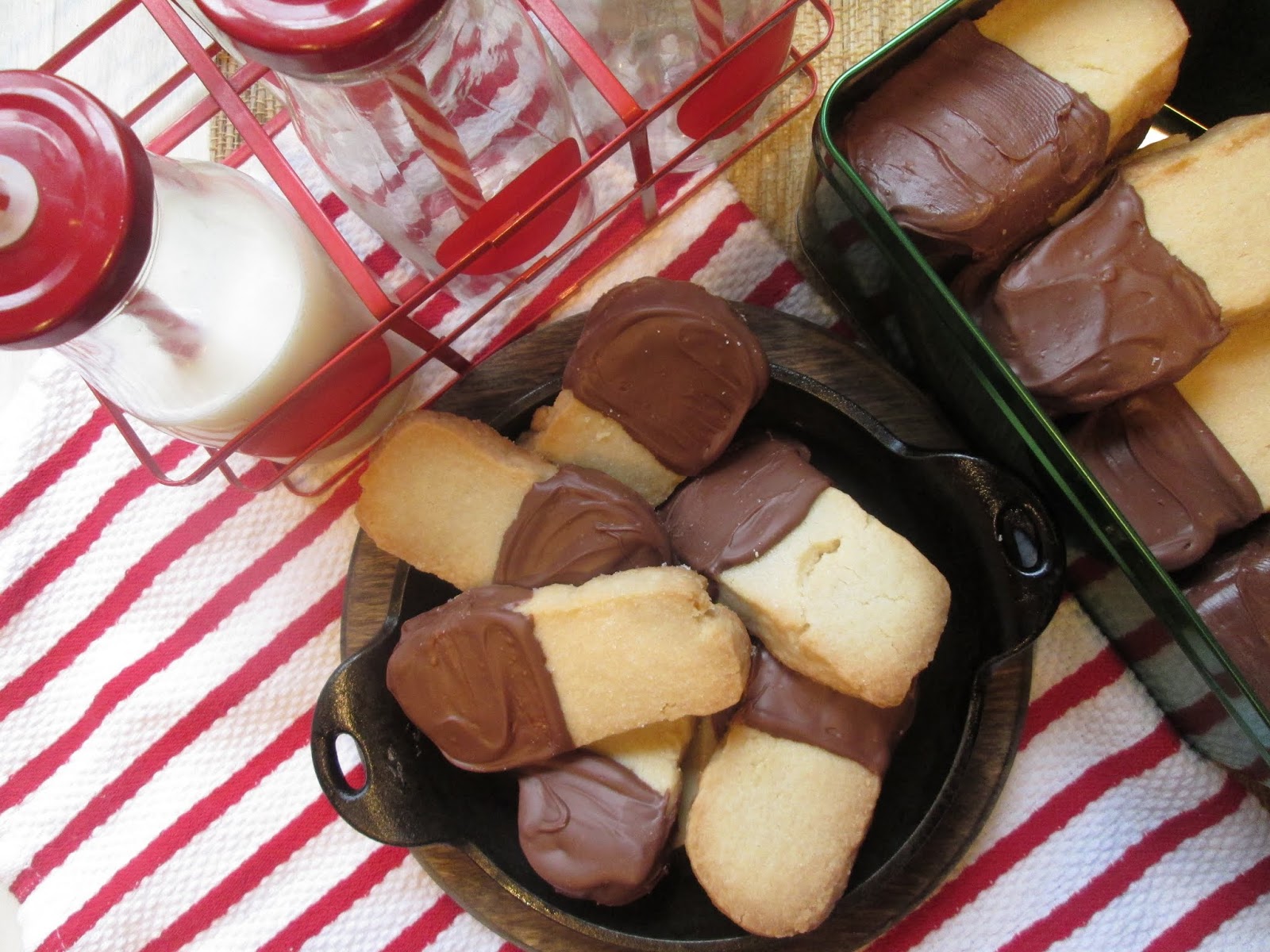Stirring the Pot Ina Garten's Chocolate Dipped Shortbread Cookies