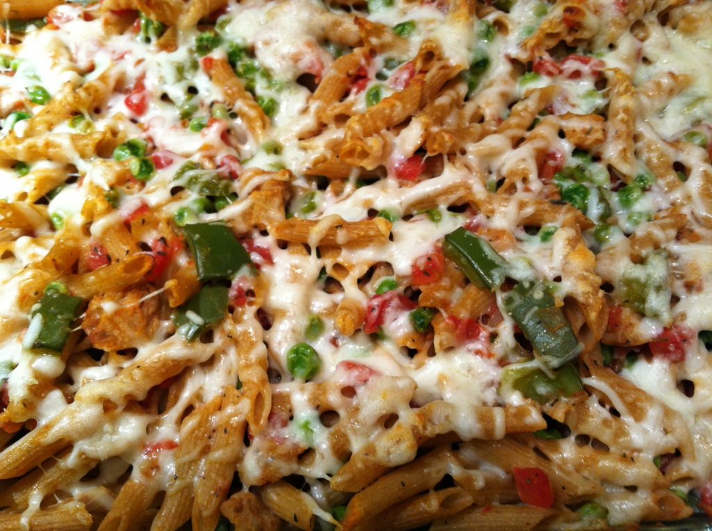 Simply Sweet {and Savory} Baked Ziti with Chicken Sausage