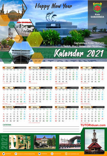 Desain Kalender Dinding 2021 12 Bulan Free PSD
