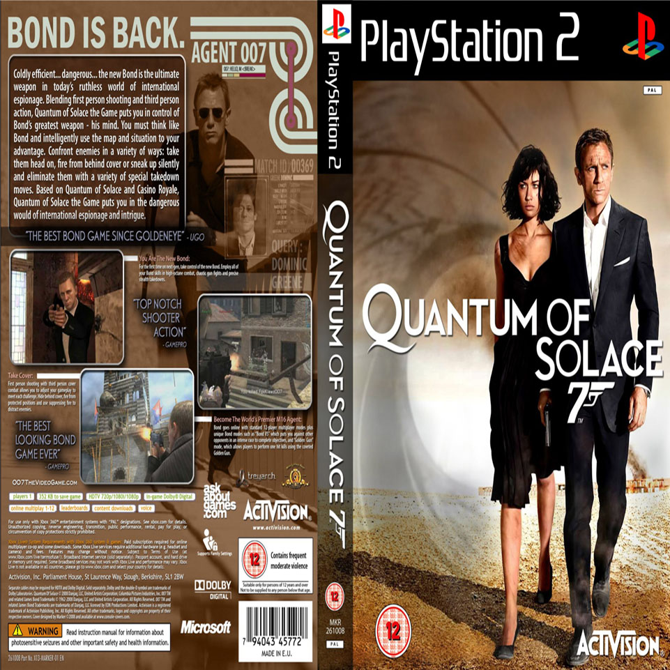 007 quantum solace playstation 2