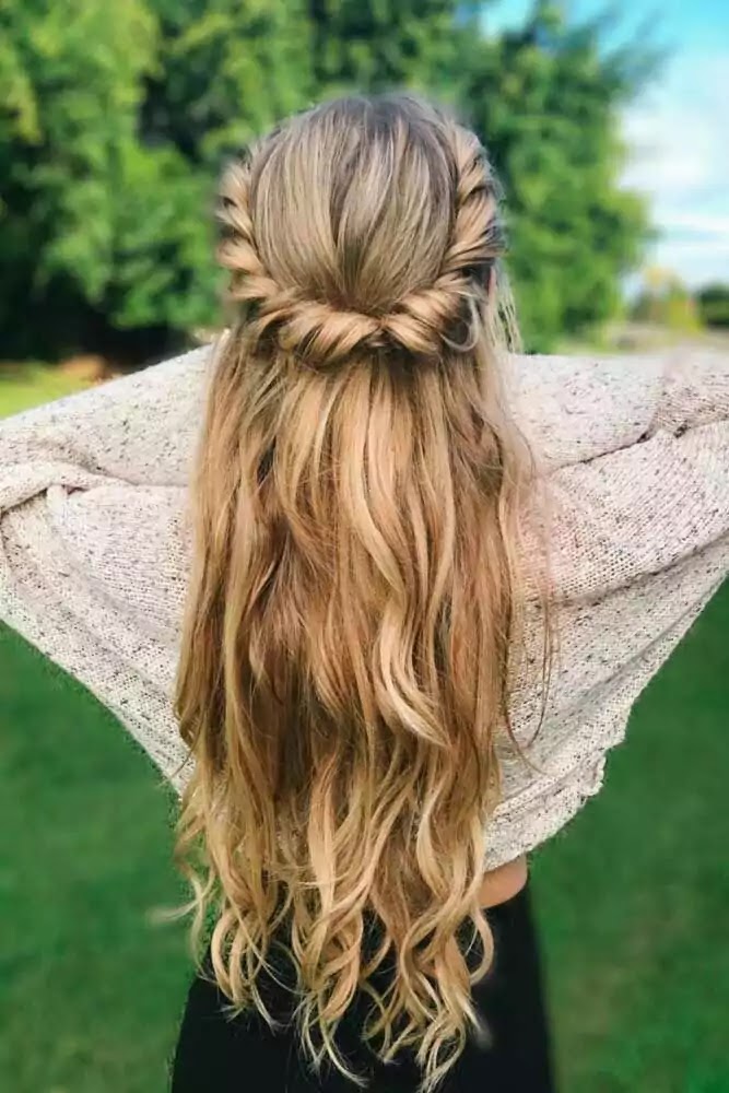 Hairstyle for long hair 2020