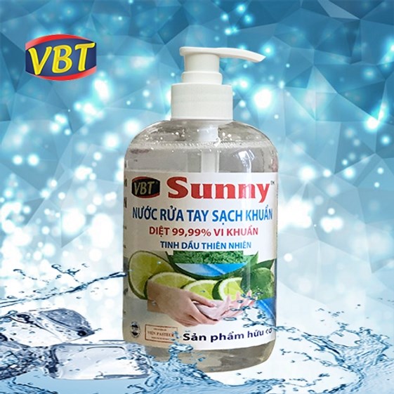 NƯỚC RỬA TAY SẠCH KHUẨN 99.99% VBT SUNNY 500ML