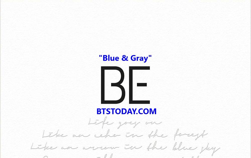 كلمات اغنية bts blue gray مترجمة عربي