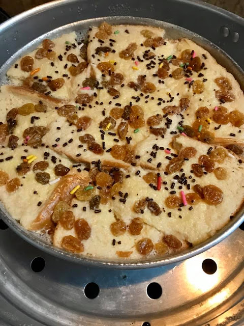 Puding Roti Kukus Dengan Kuah Leleh Luarnya Garing Lepas Dikukus Sekejap Je Licin Port Makan