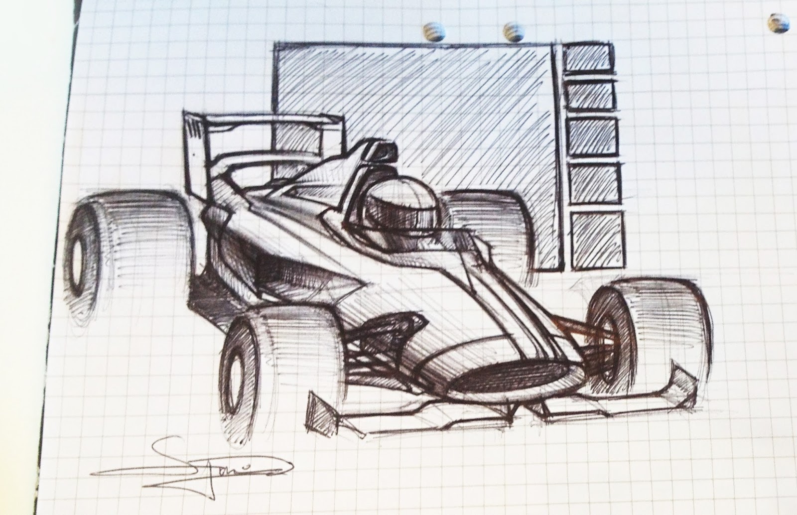 Premium Vector  Formula 1 racing car sketch driving a sports car speed  side view contour image pencil drawing