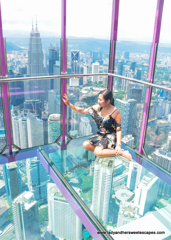 Lady in KL Tower Sky Box