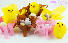Chicks in a nest craft