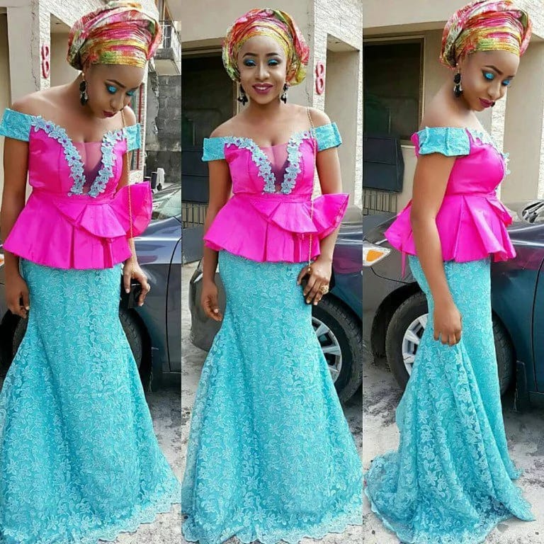 Check Out This Creative Aso Ebi Skirt and Blouse Design DeZango