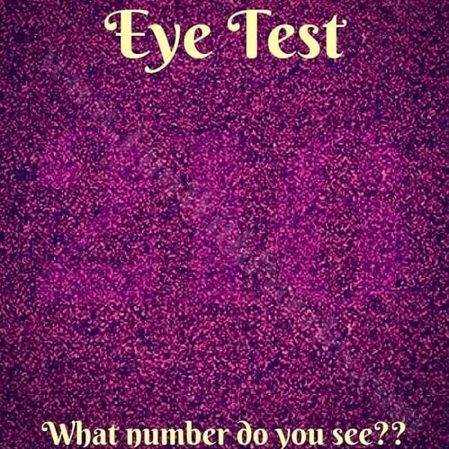 If you can read hidden number in this picture, your eyes are very good.