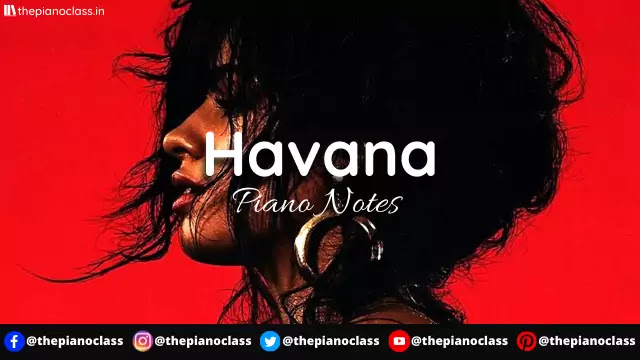 Havana Piano Notes - Camila Cabello ft Young Thug