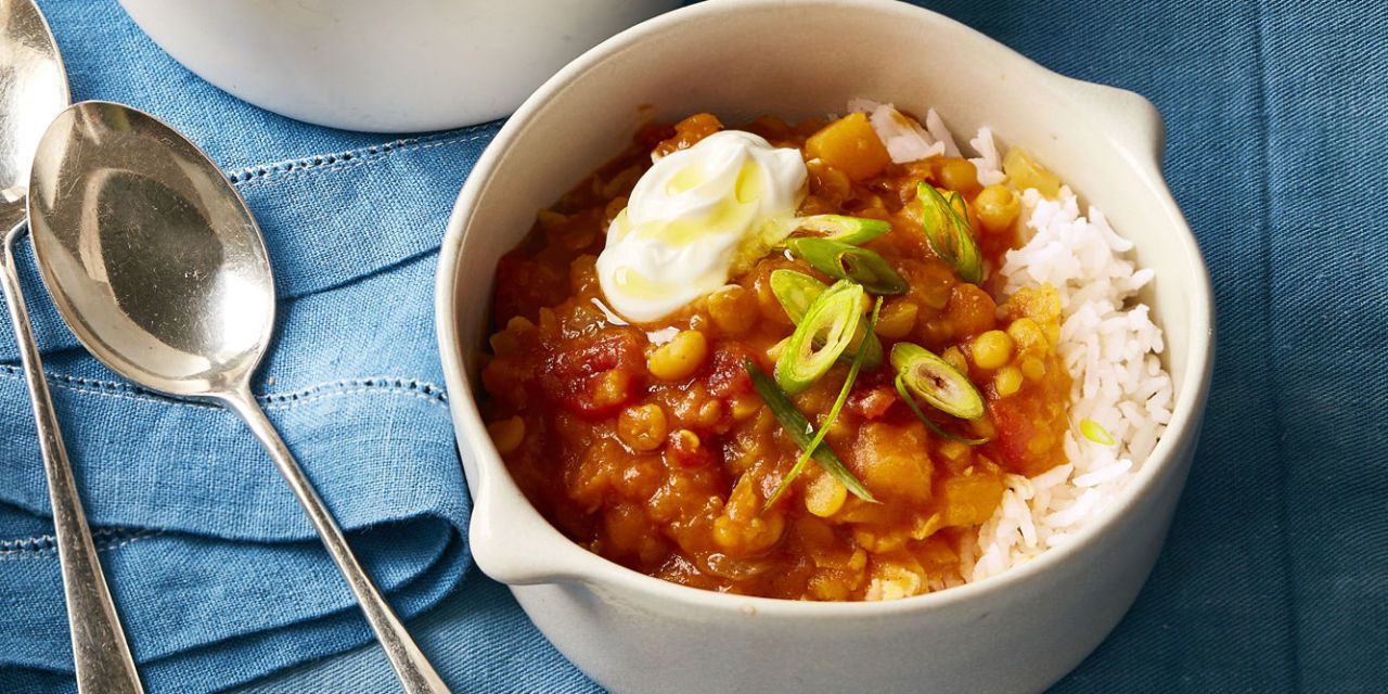Slow Cooker Curried Butternut Squash Stew, a Better Food Princess Syieda
