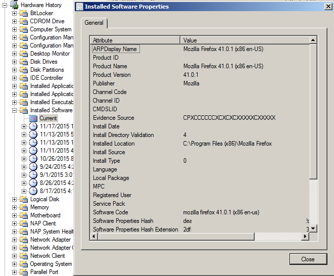 Record of the UNIX Wars: Listing software versions in SCCM