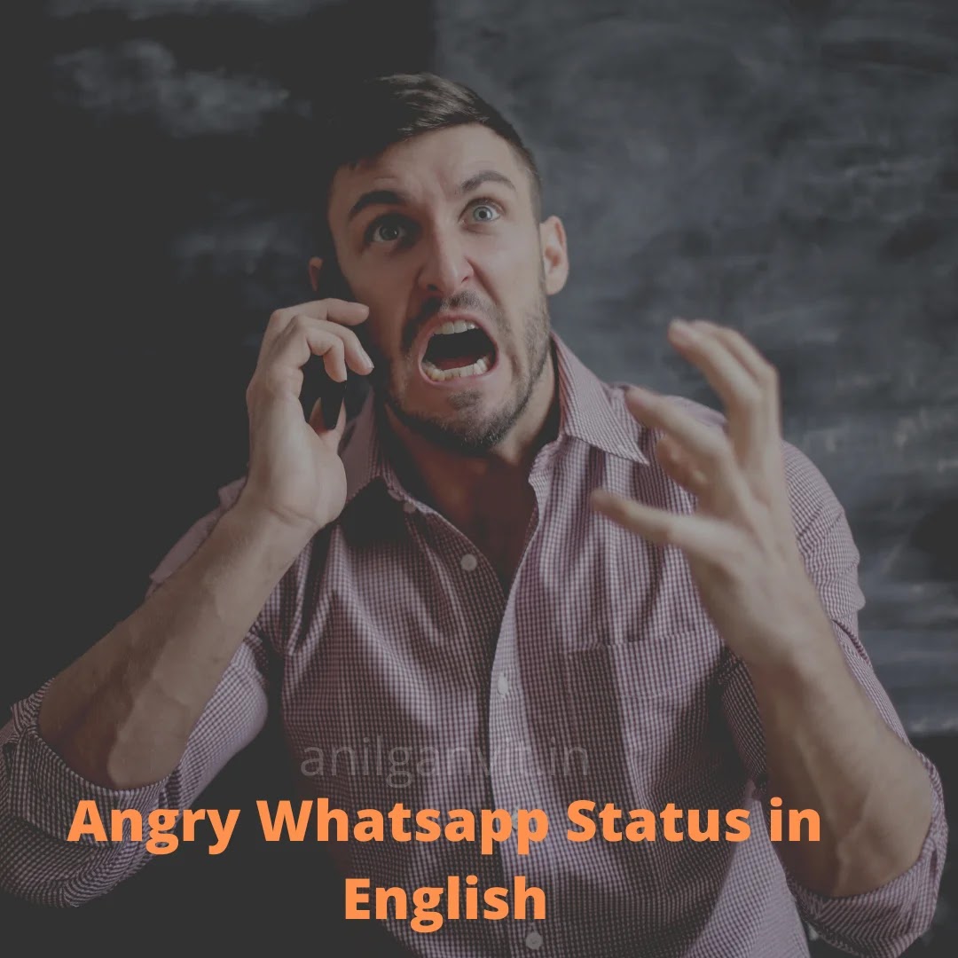 Angry Whatsapp Status in English